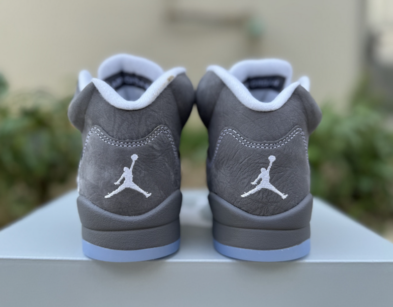 "Wolf Grey" Retro High-Top Sneakers